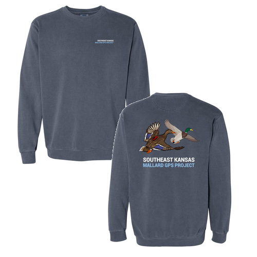 Comfort Colors Unisex Garment-Dyed Crewneck Sweatshirt -- Denim