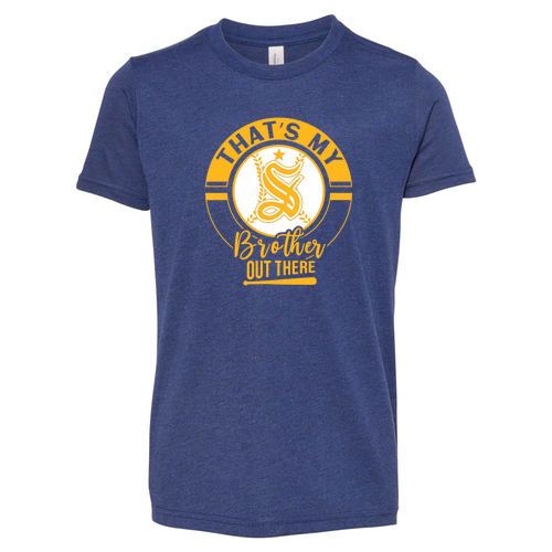 Bella Canvas Youth Triblend Jersey Short Sleeve Tee -- Navy TriBlend