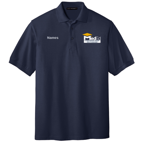 Port Authority Silk Touch Sport Shirt -- Navy