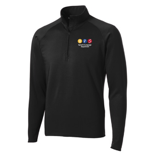 Sport Tek Sport Wick Stretch Half Zip Pullover -- Black
