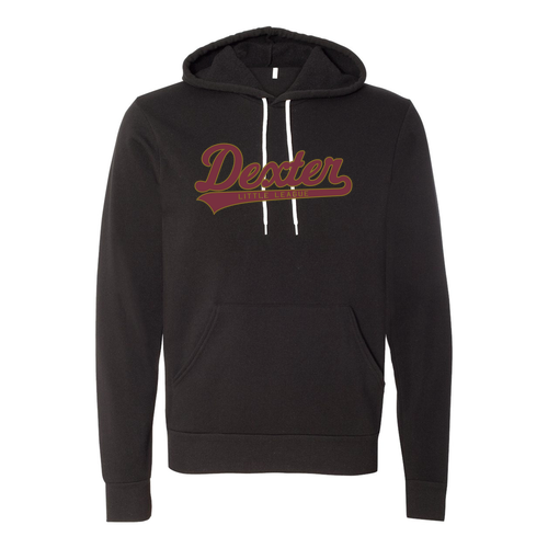 Mens/Unisex Bella Canvas Soft Poly-Cotton Fleece Pullover Hooded Sweatshirt -- Black