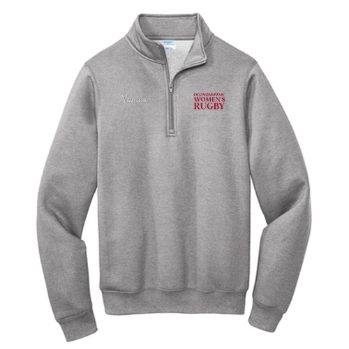 Port and Company Core Fleece Quarter-Zip Pullover Sweatshirt -- Embroidered Personalization