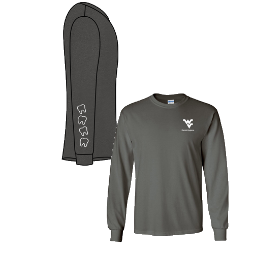 Gildan Heavy Cotton Longsleeve Basic T-Shirt -- Charcoal