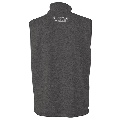 Charles River Mens Pacific Heathered Vest -- Charcoal Heather