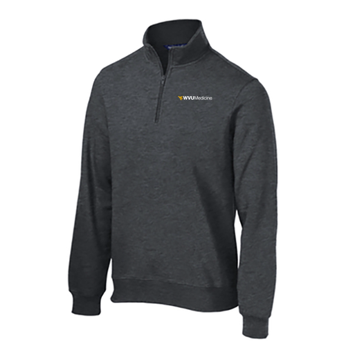 Sport Tek Quarter Zip Sweatshirt -- Graphite Heather