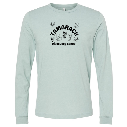 Bella+Canvas Unisex Heather Cvc Long Sleeve Tee- Heathers -- Heather Dusty Blue