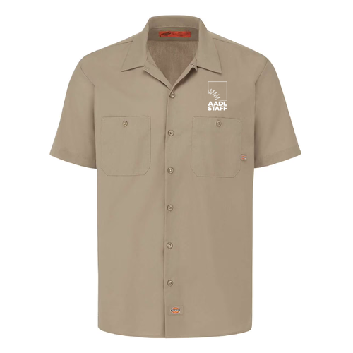 Regular Dickies Industrial Short Sleeve Work Shirt -- Desert Sand