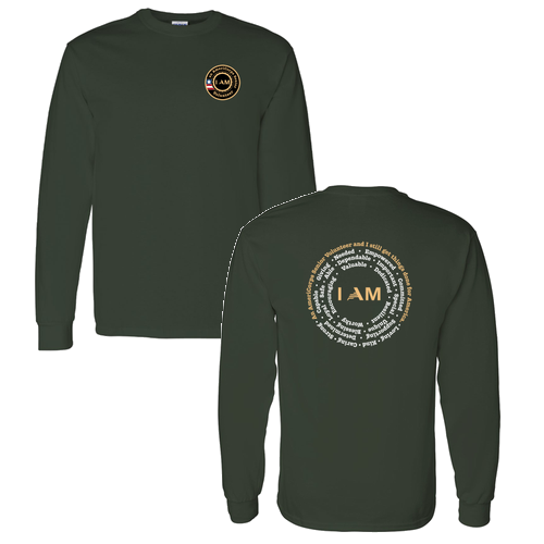 I Am Longsleeve -- Forest Green