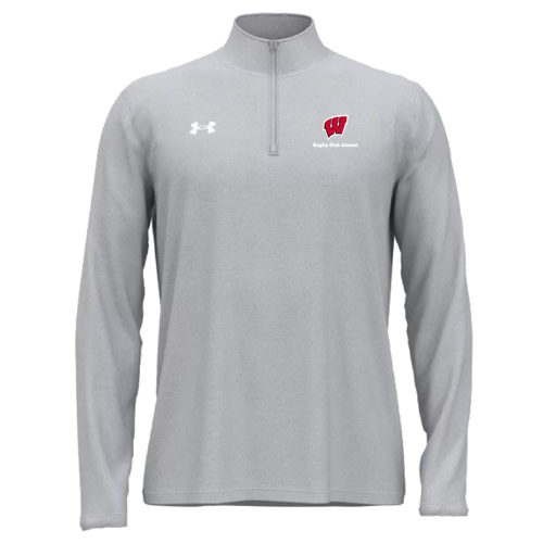 Under Armour Men's Team Tech Quarter-Zip -- Mod Gray / White