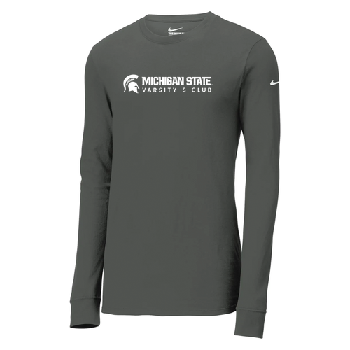 Nike Dri-FIT Cotton/Poly Long Sleeve Tee -- Anthracite
