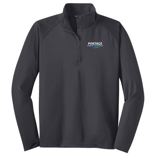 Sport Tek Sport Wick Stretch Half Zip Pullover -- Charcoal Grey