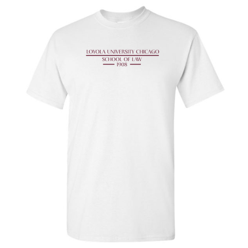 School Of Law Est. 1908 Basic T-Shirt -- White