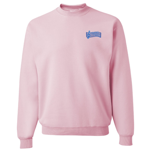 Mens/Unisex Jerzees 8 Oz., 50/50 Nublend Fleece Crewneck Sweatshirt -- Classic Pink