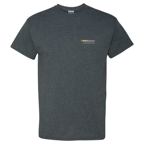 Screen Printed Gildan Heavy Cotton Basic T-Shirt -- Dark Heather