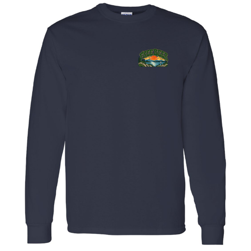 Gildan Heavy Cotton Longsleeve Basic T-Shirt -- Navy