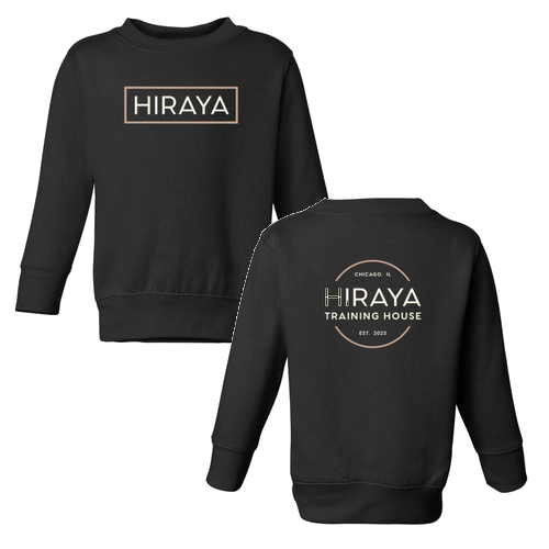 [HIDE] Hiraya Logo Sweatshirt Toddler -- Black