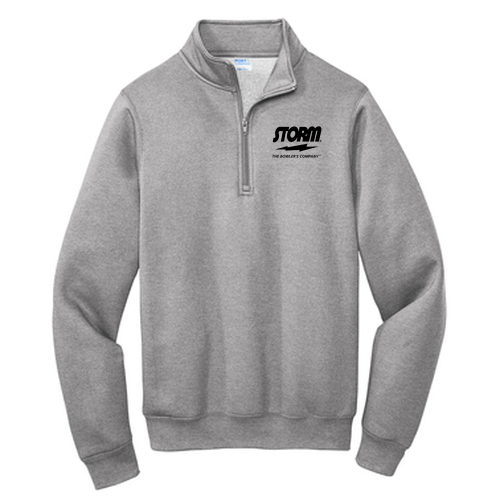 Port and Company Core Fleece Quarter-Zip Pullover Sweatshirt -- Athletic Heather