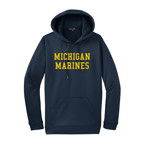 Mens/Unisex Sport-Tek Fleece Hooded Pullover -- Navy
