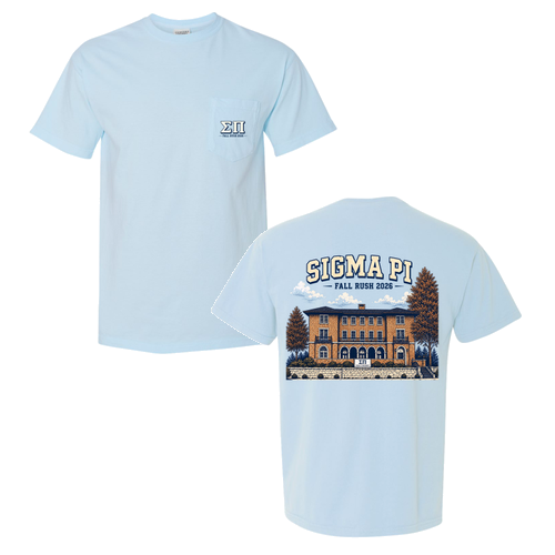 Comfort Colors Unisex Garment-Dyed Heavyweight Pocket T-Shirt -- Chambray