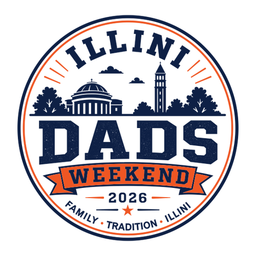 Illini Dads Crewneck Sweatshirt -- White