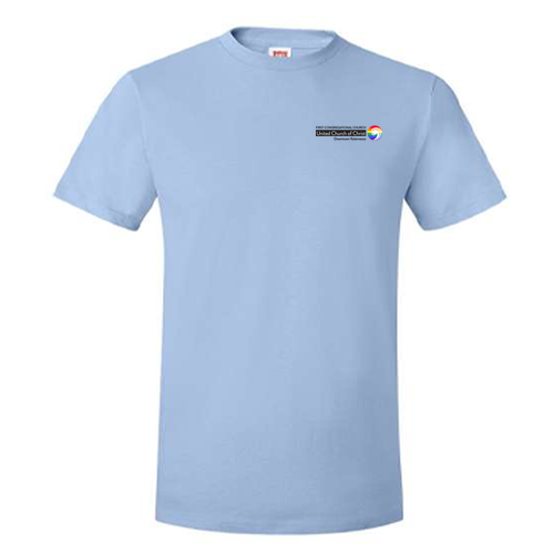 Hanes Perfect-T Ring Spun T-Shirt -- Light Blue