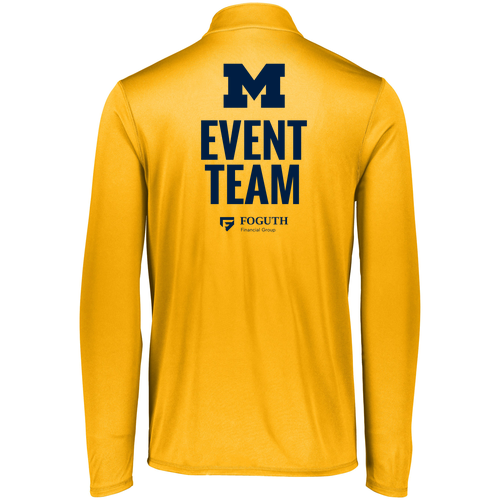 Augusta Attain Lightweight Wicking Quarter Zip Pullover -- Gold, RESPONSE TEAM & WDS ETMS ONLY