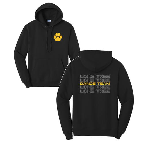 Port and Company Core Fleece Pullover Hooded Sweatshirt -- Jet Black