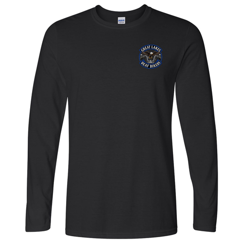 Great Lakes Deaf Bikers Black Long Sleeve T-Shirt