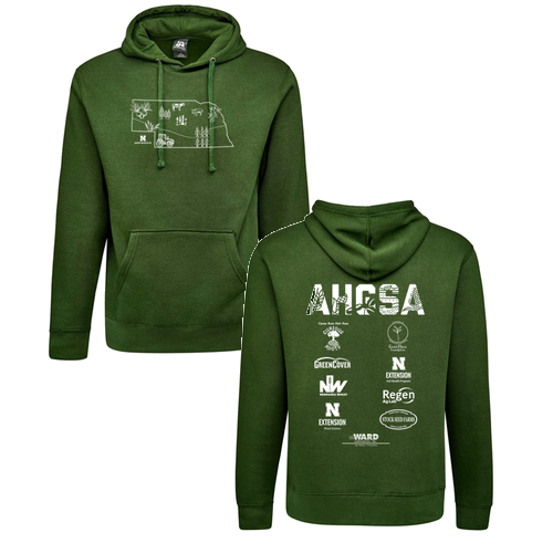 J America Unisex BTB Fleece Hooded Sweatshirt -- Forest Green
