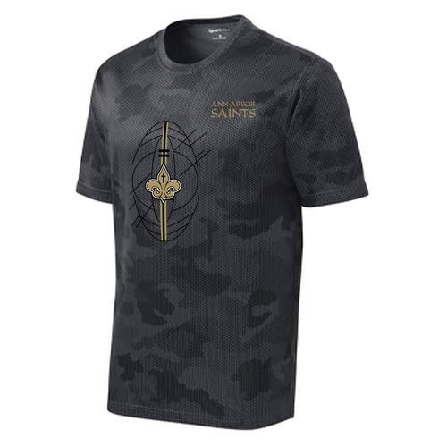 Youth Sport-Tek CamoHex Tee -- Iron Grey