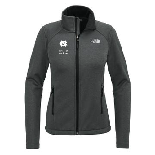 The North Face Ladies Chest Logo Ridgewall Soft Shell Jacket -- TNF Dark Grey Heather