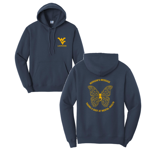 Port and Company Core Fleece Pullover Hooded Sweatshirt -- Navy