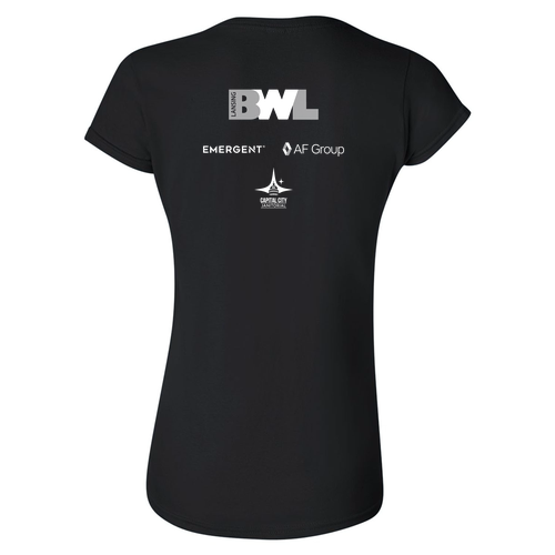 Gildan Ladies Fashion Fit T-Shirt -- Black