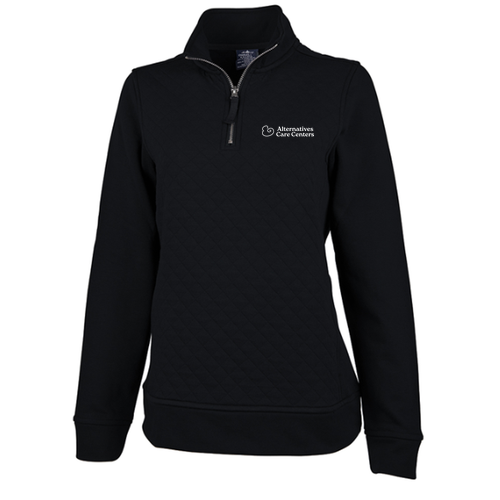 Charles River Women's Franconia Quilted Pullover -- Black