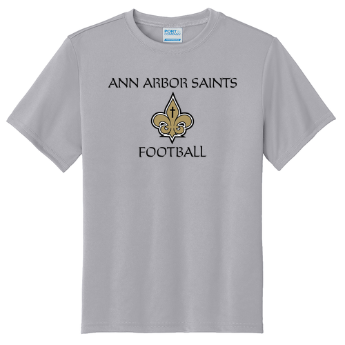 Youth Port and Company Performance Tee -- Silver