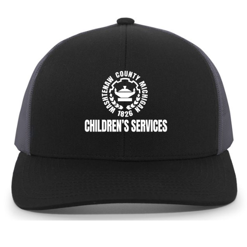 Pacific Headwear Trucker Mesh Hat -- Black / Graphite / Black