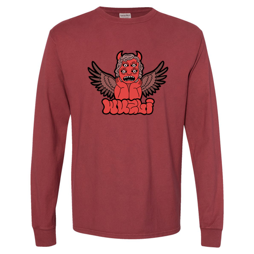 ComfortWash Garment Dyed Long Sleeve T-Shirt -- Cayenne