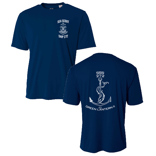 A4 Cooling Performance Crew -- Navy (Single Anchor)