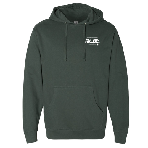 Independent Trading Midweight Full-Zip Hooded Sweatshirt -- Alpine Green