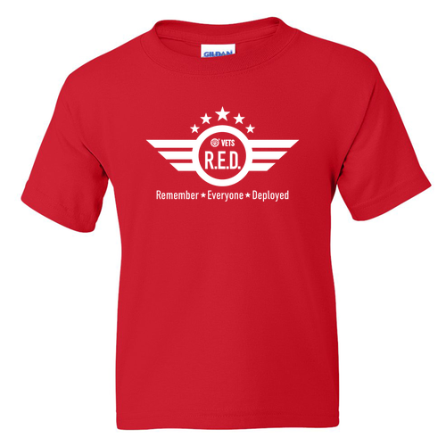 Youth Gildan DryBlend 50/50 T-Shirt -- Red
