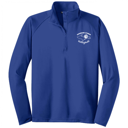 Sport Tek Sport Wick Stretch Half Zip Pullover -- True Royal