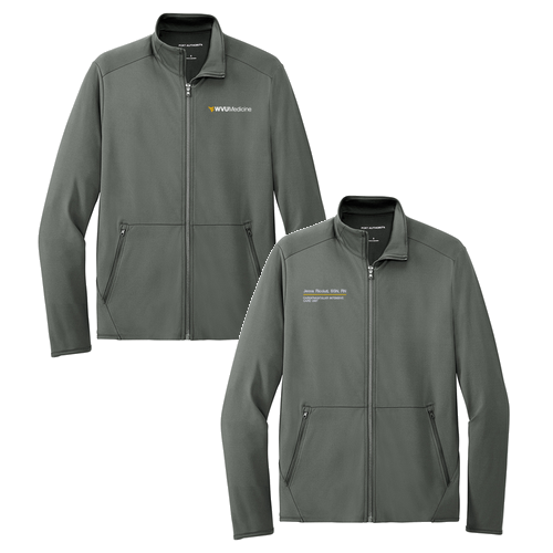 Port Authority ® Accord Stretch Fleece Full-Zip -- Pewter