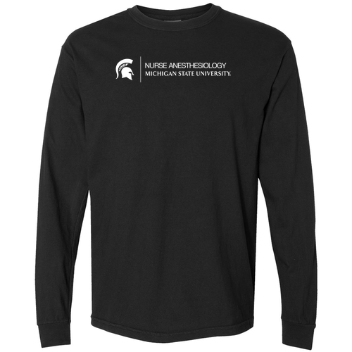 Comfort Colors Unisex Garment-Dyed Heavyweight Long Sleeve T-Shirt -- Black