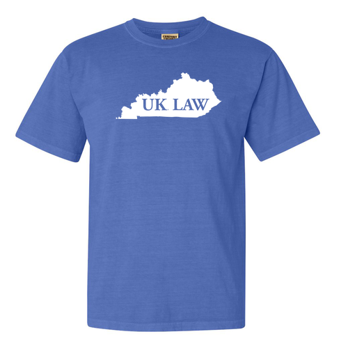 Comfort Colors Ringspun Garment Dyed T Shirt -- Flo Blue UK LAW