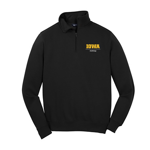 Embroidered Sport Tek Quarter Zip Sweatshirt -- Black
