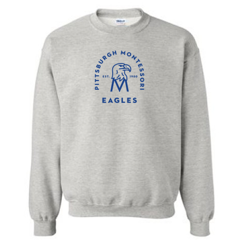 Eagles Gildan Heavy Blend Crew Neck Sweatshirt -- Ash