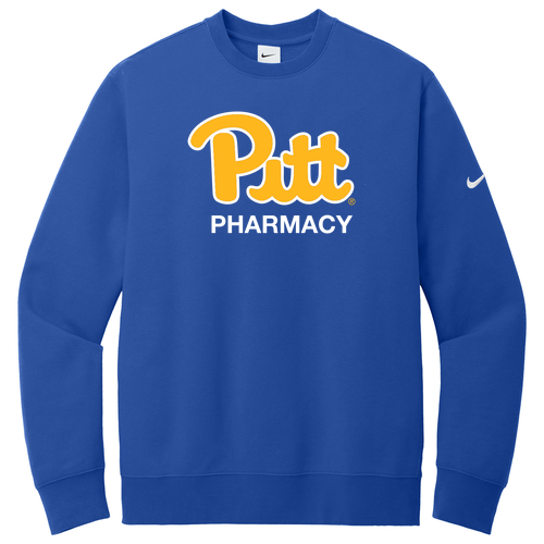 Nike Club Fleece Sleeve Swoosh Crew -- Game Royal