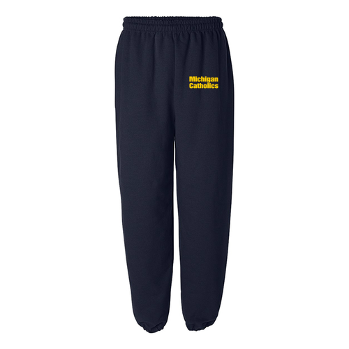 Gildan Elastic Bottom Sweatpants -- Navy