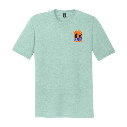 District Made Mens Perfect Tri Crew Tee -- Heathered Dusty Sage