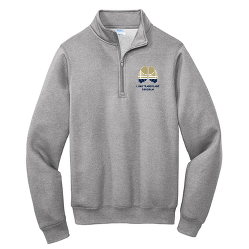 Fleece Quarter-Zip Pullover Sweatshirt -- Athletic Heather